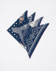 Kapital Fastcolor Selvedge Concho Bandana in Navy