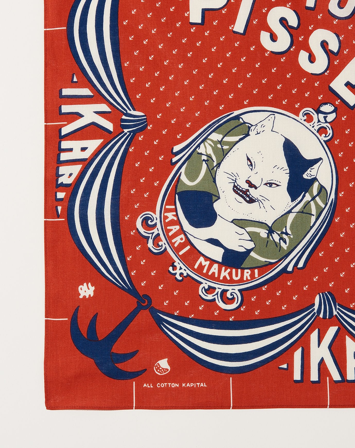 Kapital Ikuri Makuri Bandana in Red