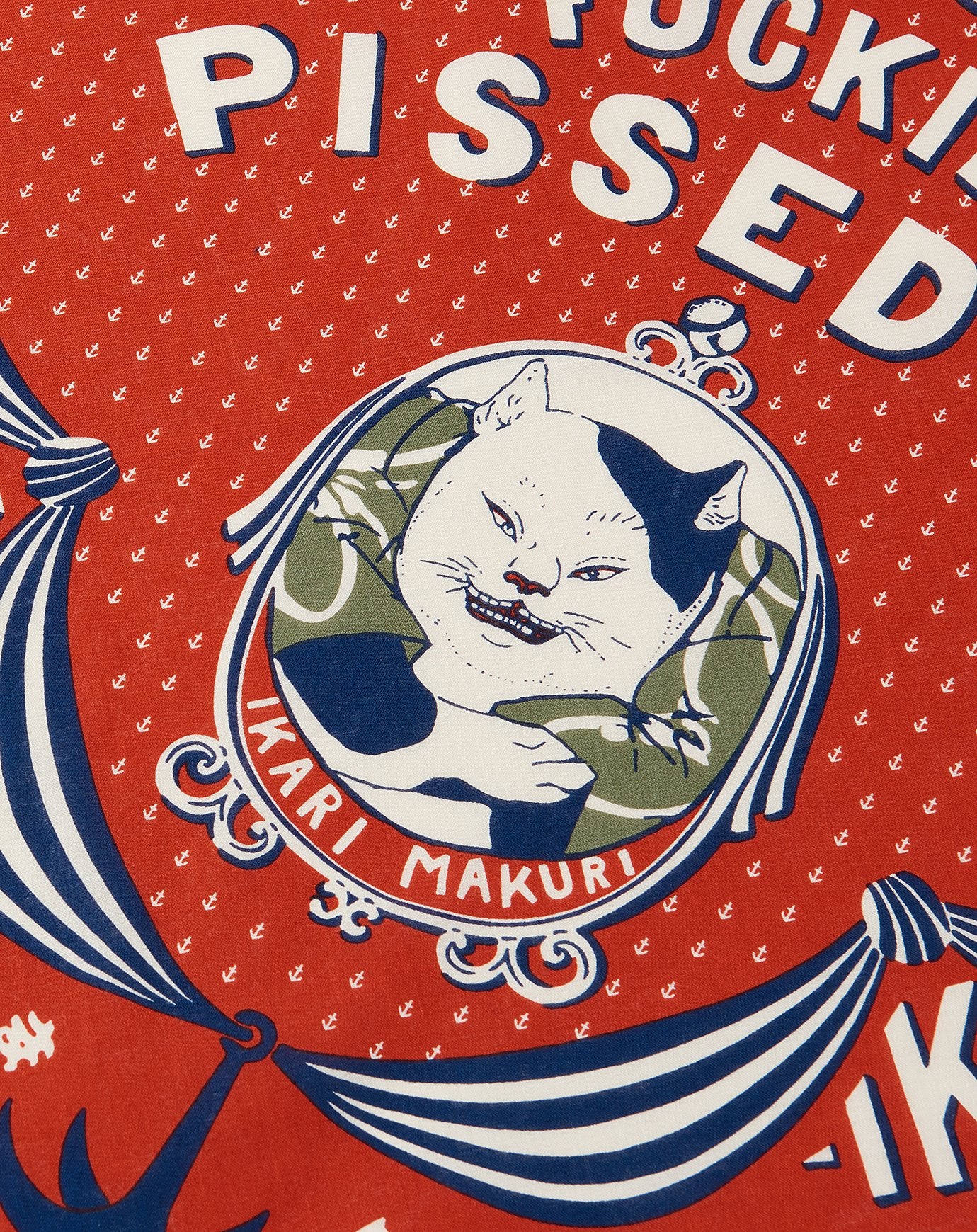 Kapital Ikuri Makuri Bandana in Red