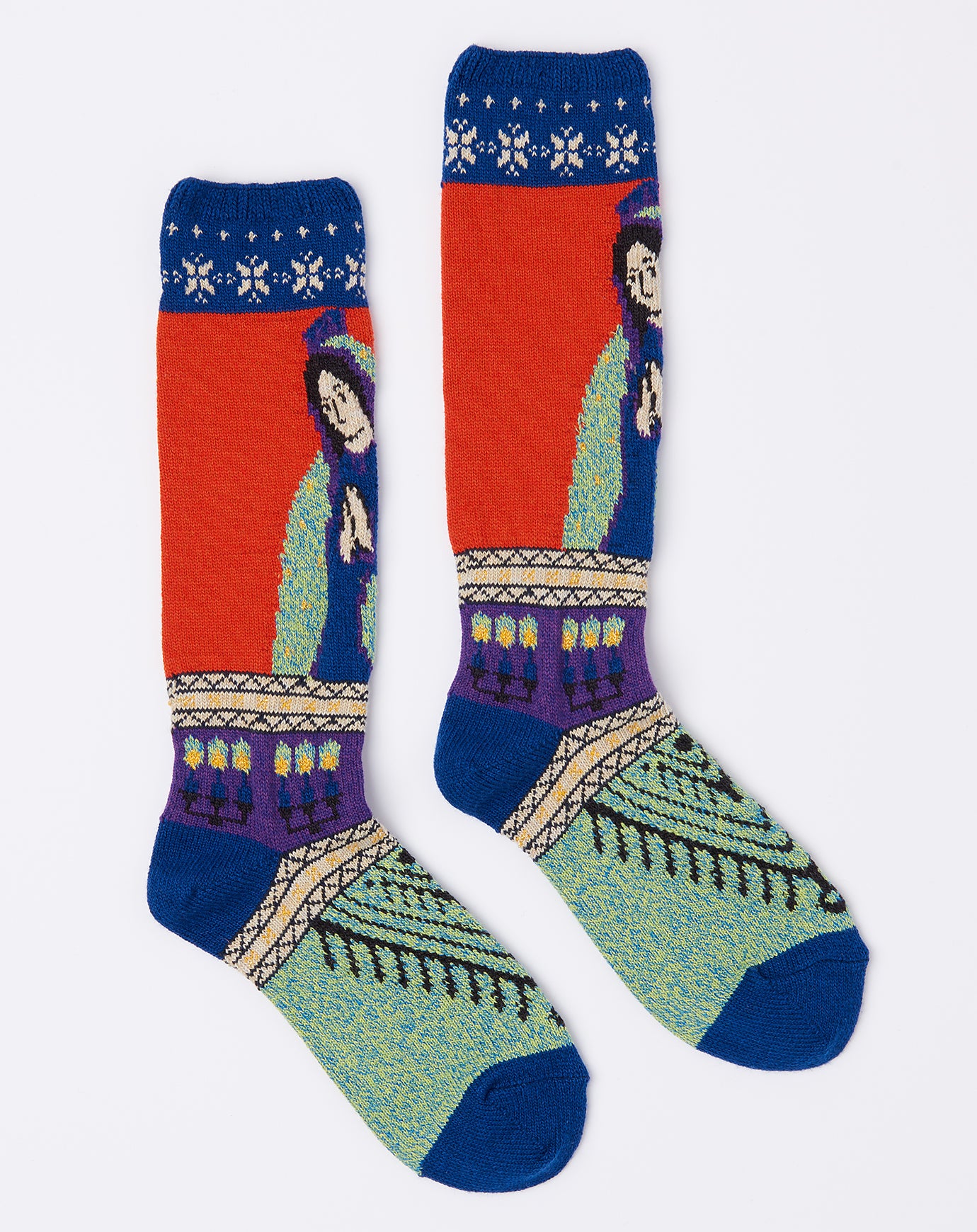 Kapital Short Maria Socks in Blue