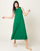 Kowtow Tank Swing Dress in Evergreen