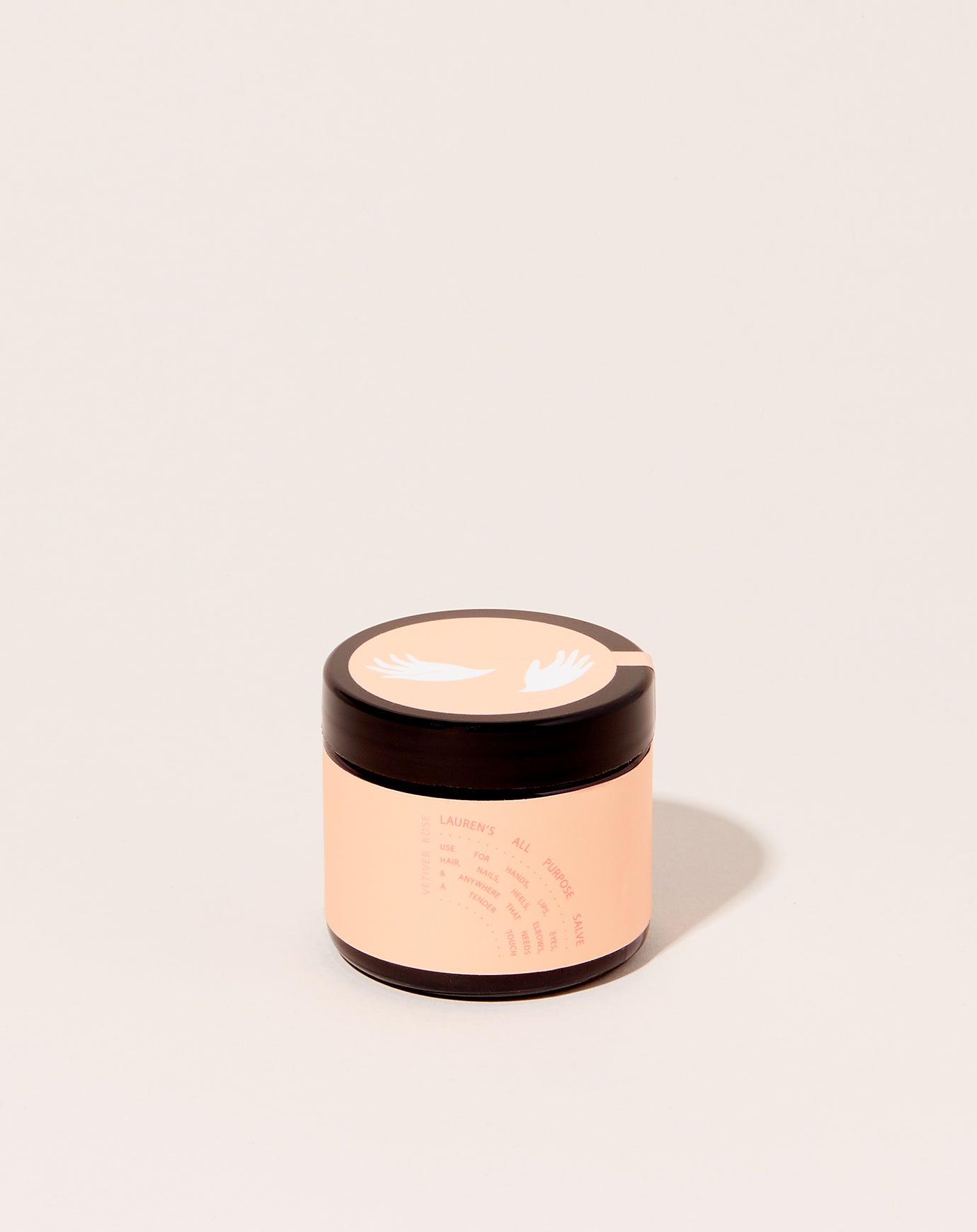 Lauren's All Purpose Salve Travel Jar in Rose Vetiver