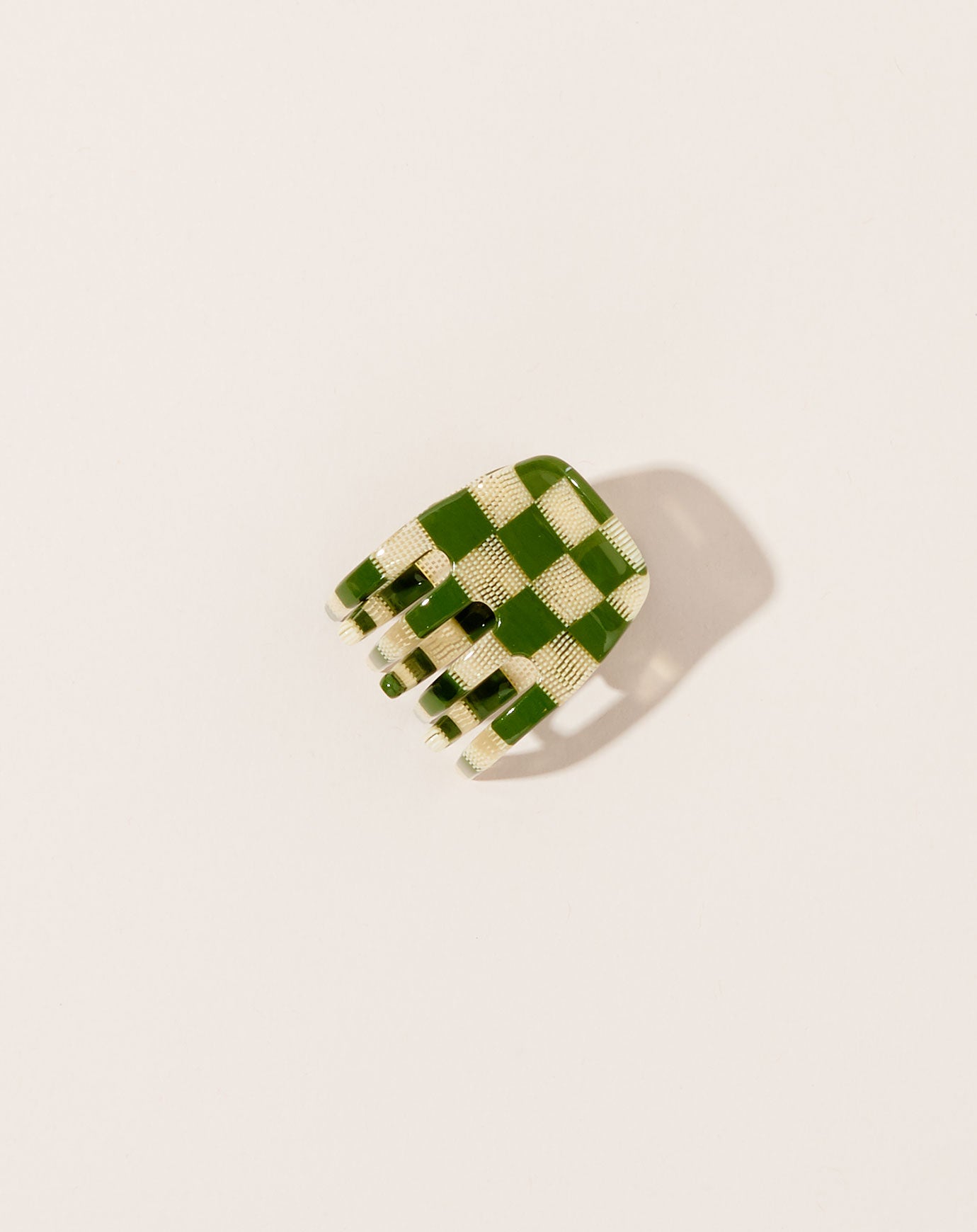 Machete Mini Claw in Green Checker