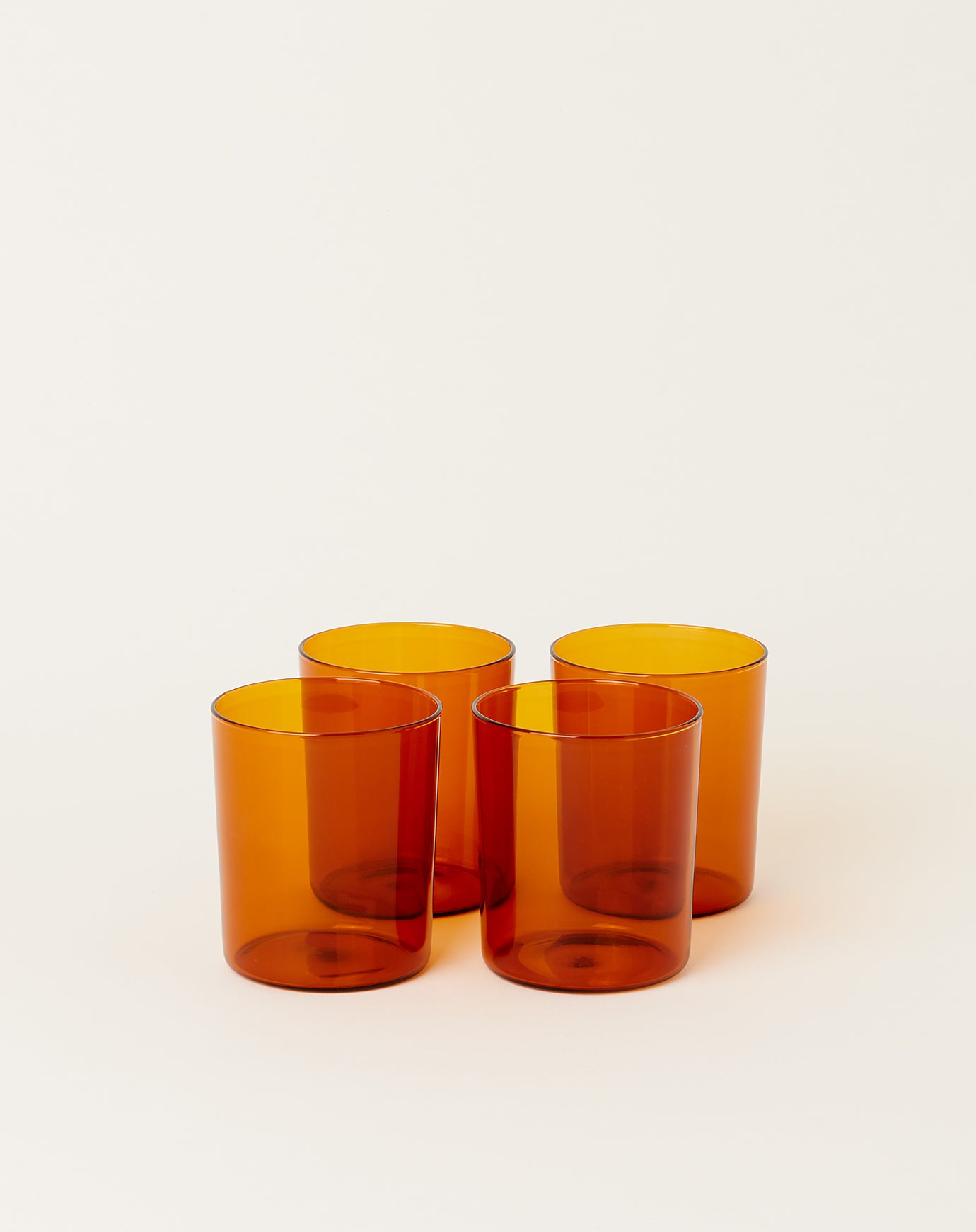 Maison Balzac Set of 4 Goblets in Amber