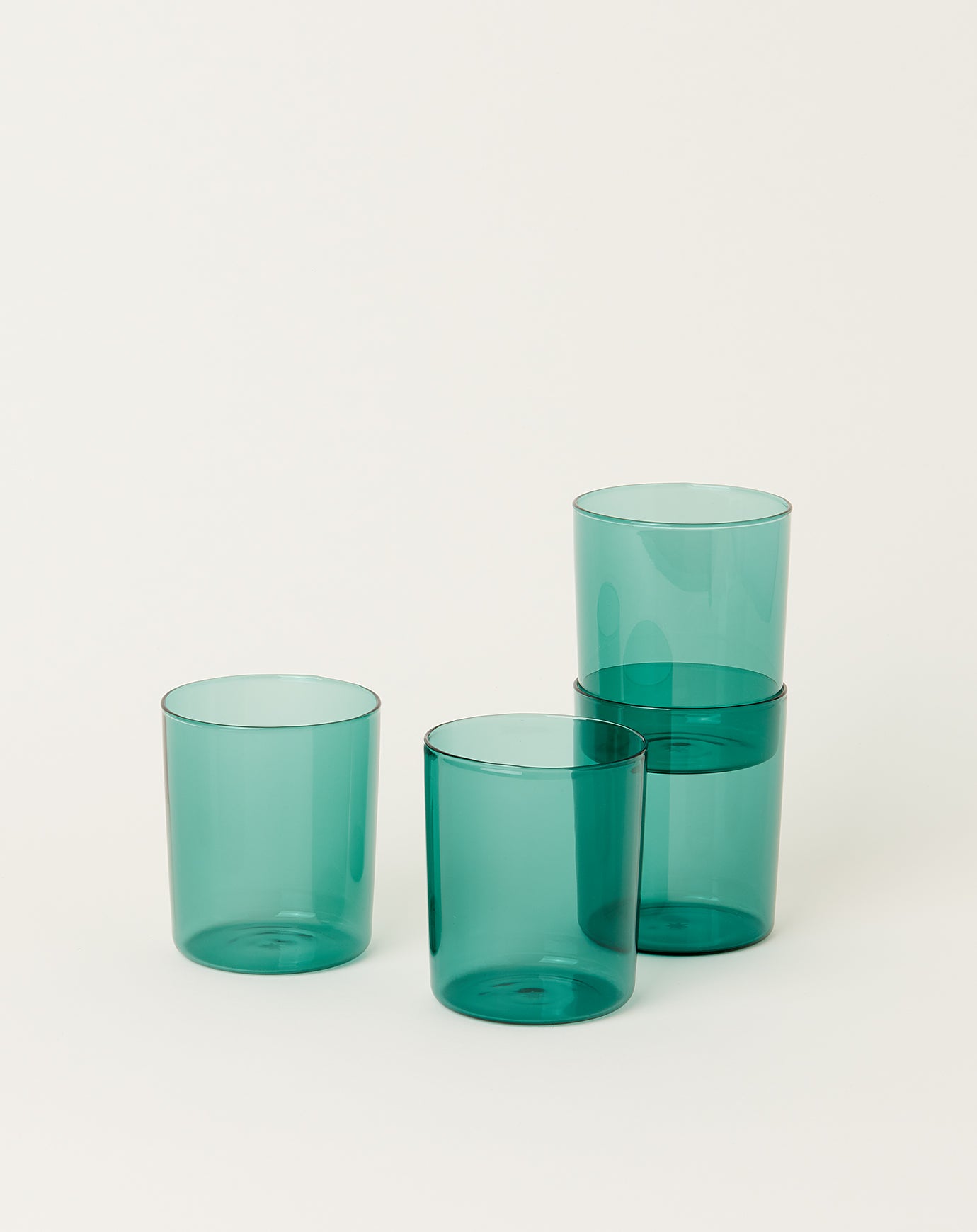 Maison Balzac Set of 4 Goblets in Teal