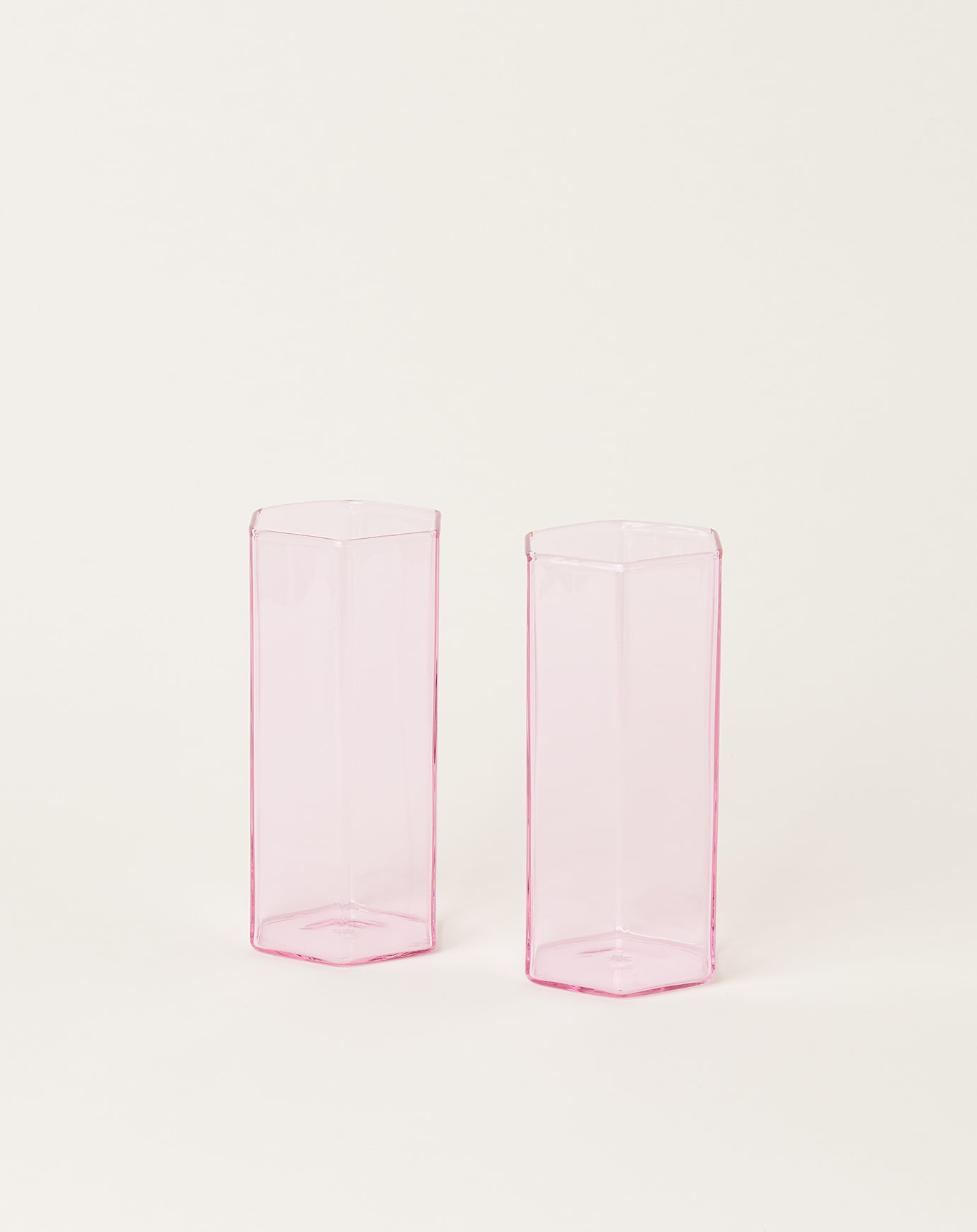 Maison Balzac Coucou Tall Glass Set in Pink