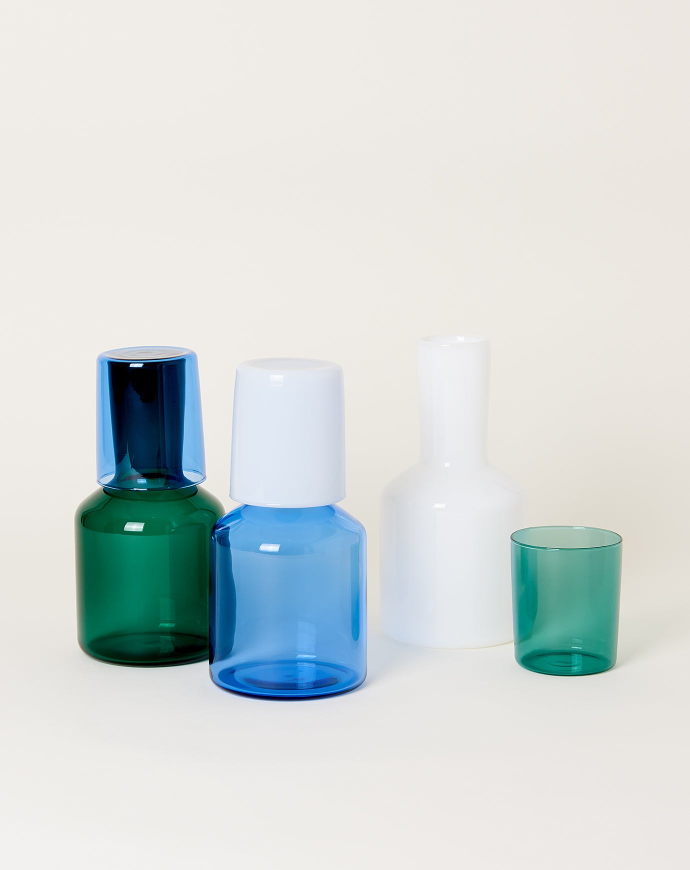 Maison Balzac Carafe Set in Teal