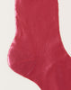 Maria La Rosa One Ankle Iridescent Socks in Bordeaux Rosso
