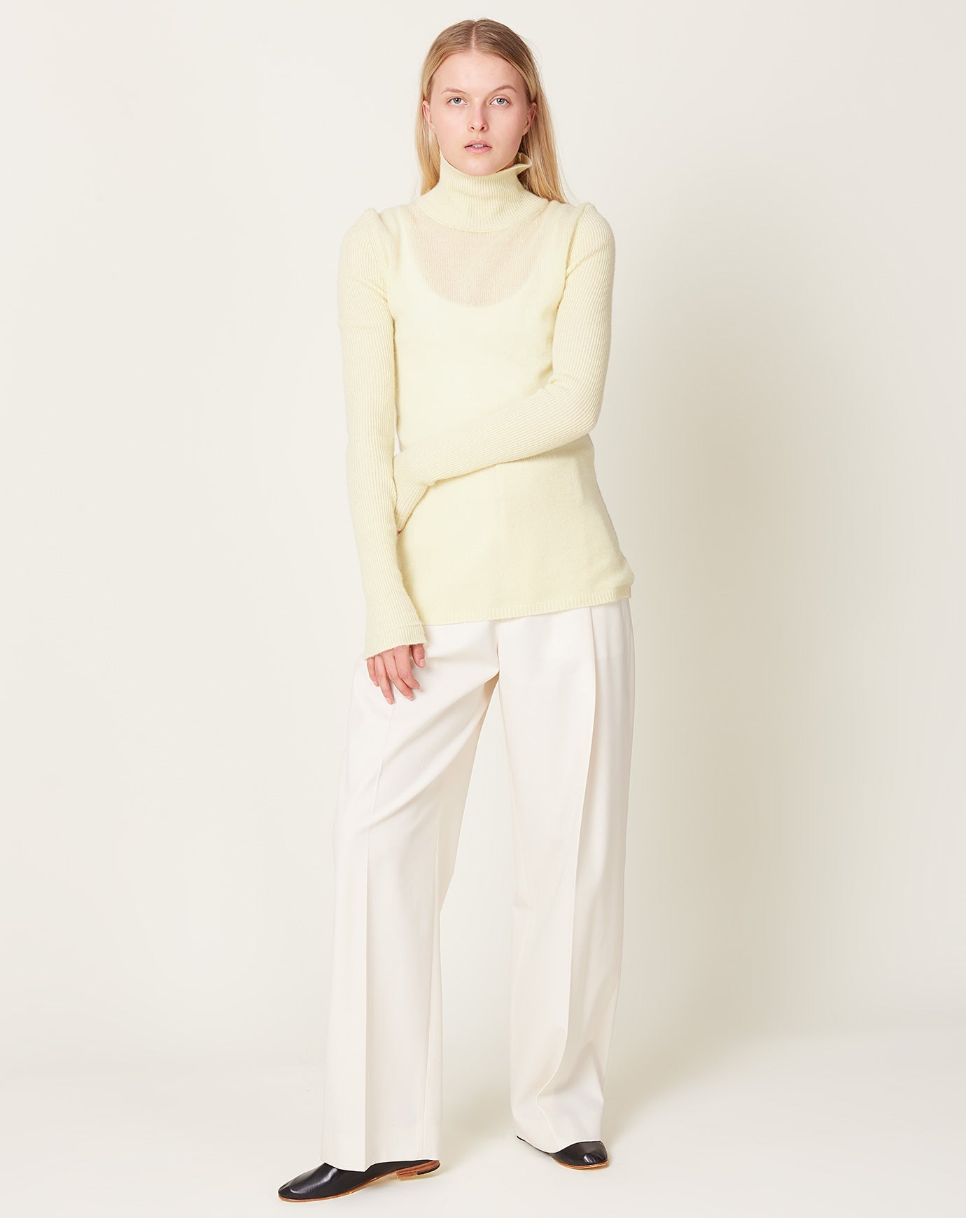 Maria McManus Featherweight T Neck in Lemonade