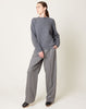 Maria McManus High Waisted Pleat Front Pant in Grey