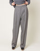Maria McManus High Waisted Pleat Front Pant in Grey