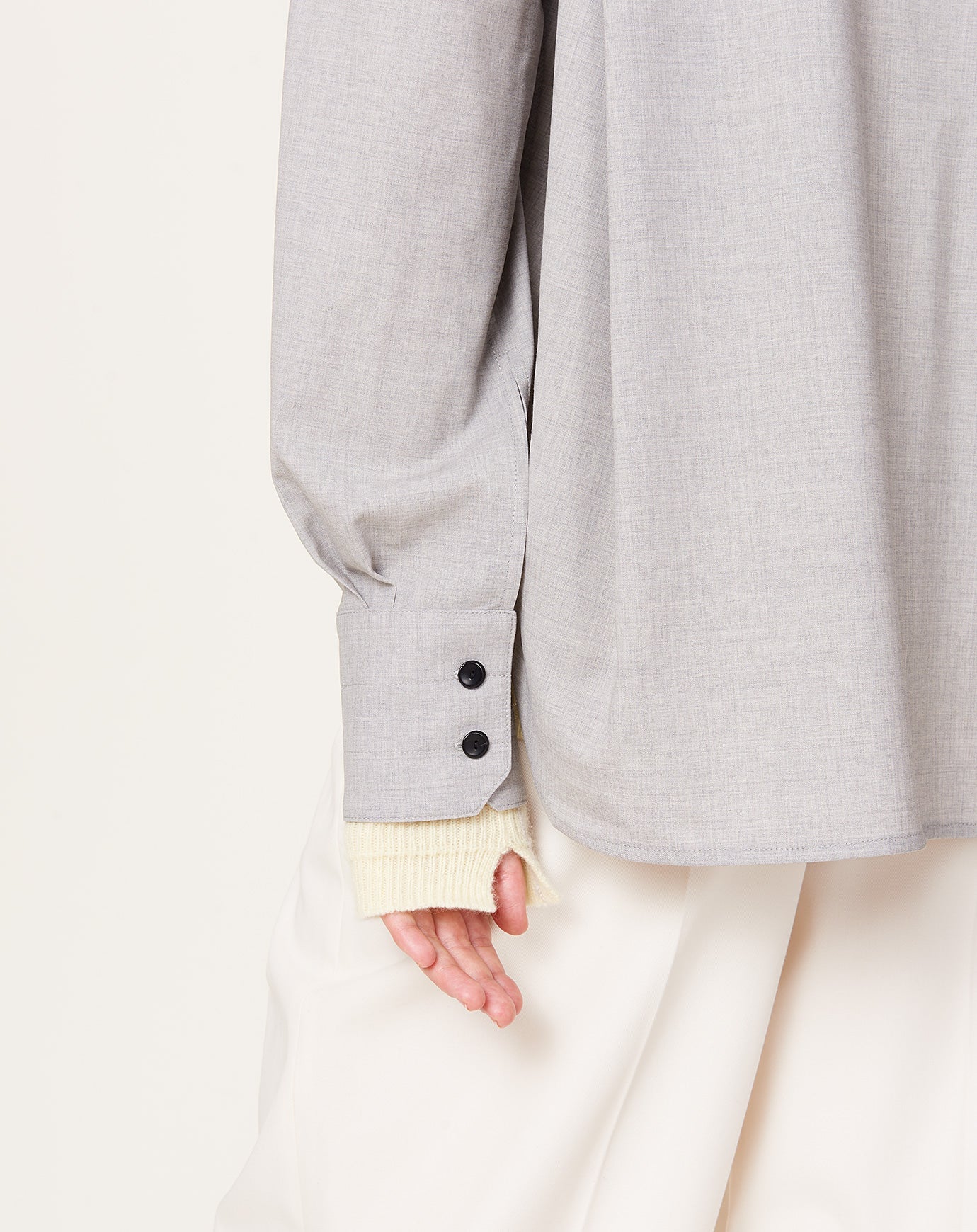 Maria McManus Oversized Shirt in Light Heather Grey