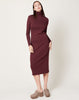 Misha & Puff Turtleneck Dress in Fig