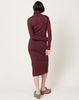 Misha & Puff Turtleneck Dress in Fig