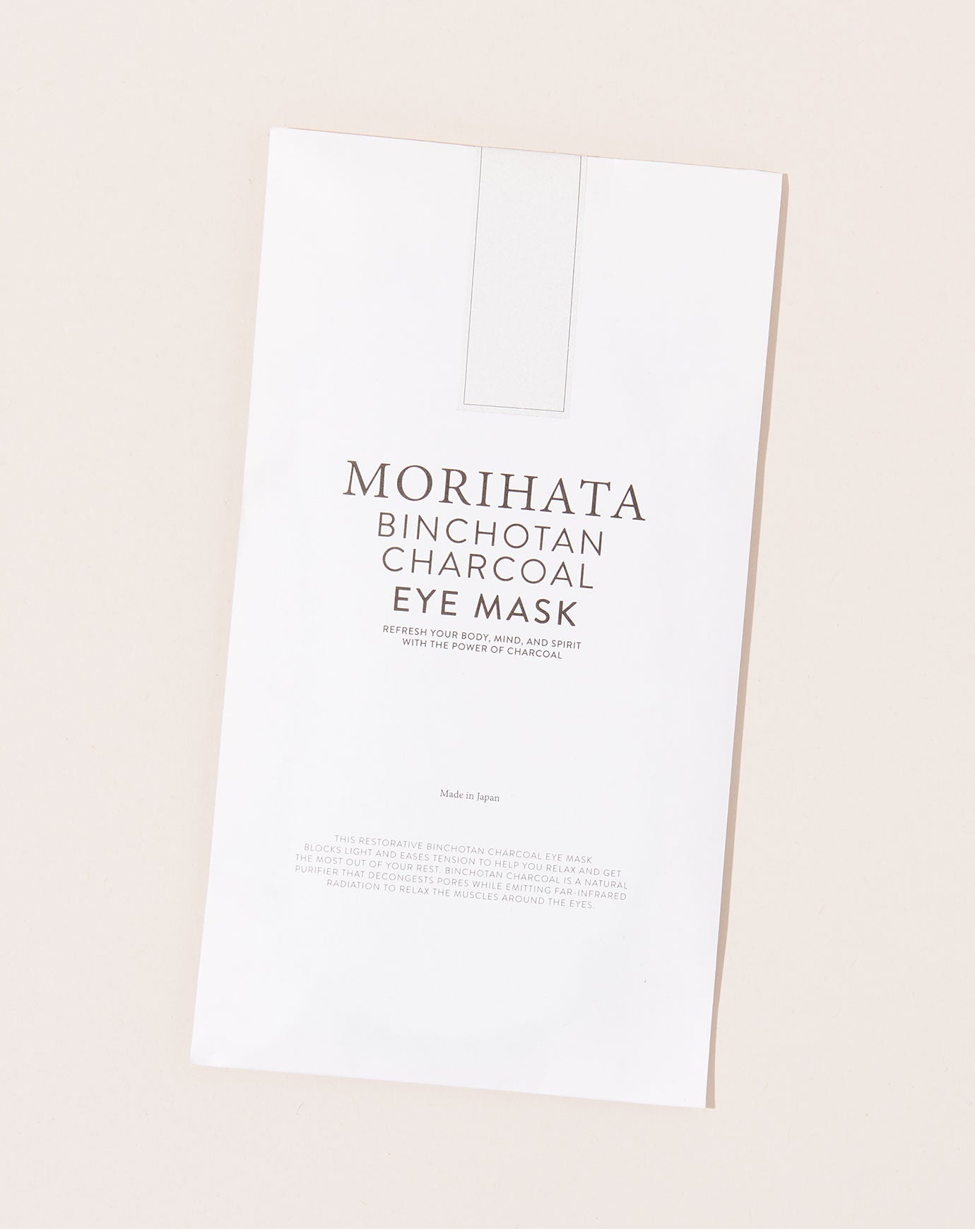 Morihata Binchotan Charcoal Eye Mask