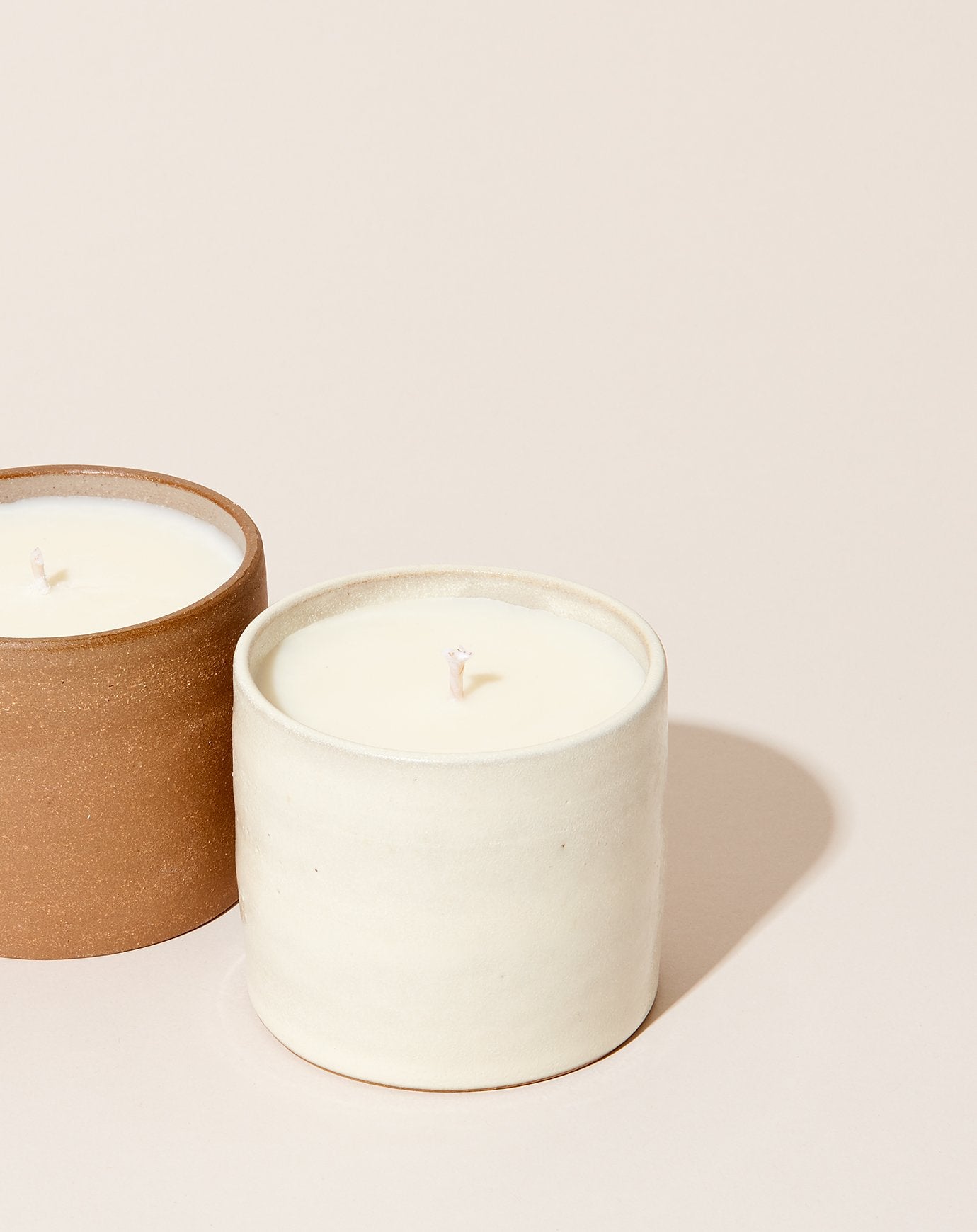 Na Nin Home Collection Off White Ceramic Bath Candle