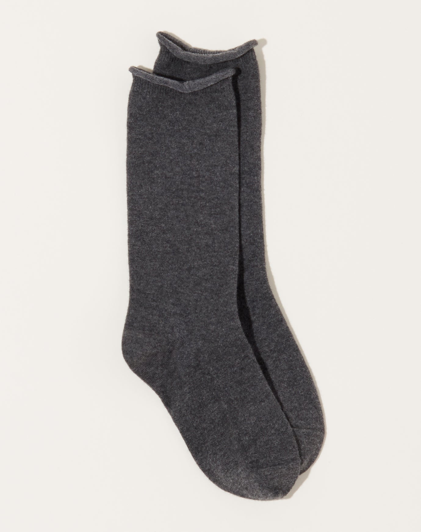 Nishiguchi Kutsushita Cashmere Cotton Socks in Charcoal