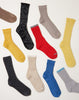 Nishiguchi Kutsushita Hemp Cotton Ribbed Socks in Vintage Yellow