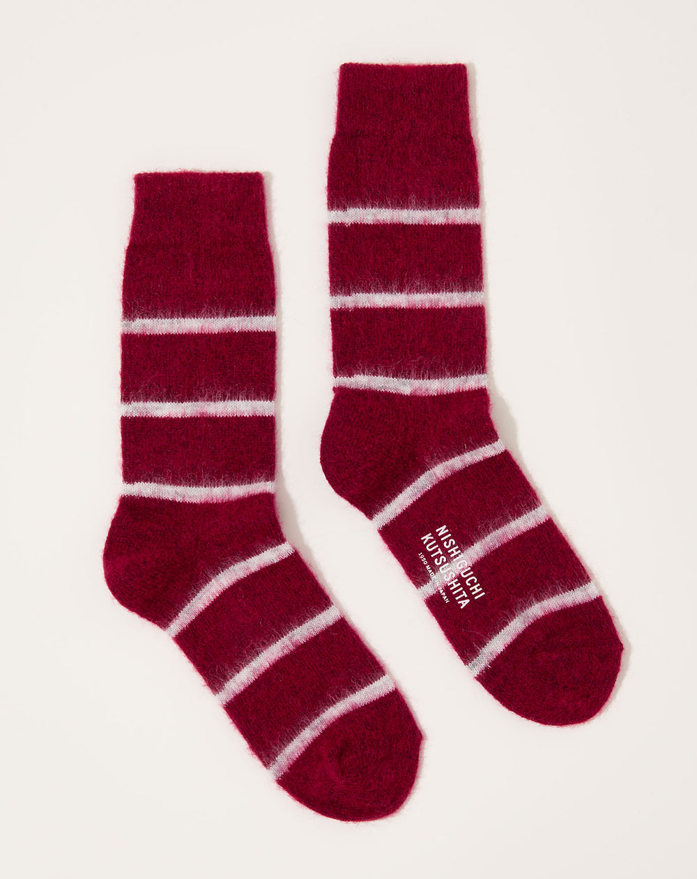Nishiguchi Kutsushita Linen Socks | Deep Red main image 0