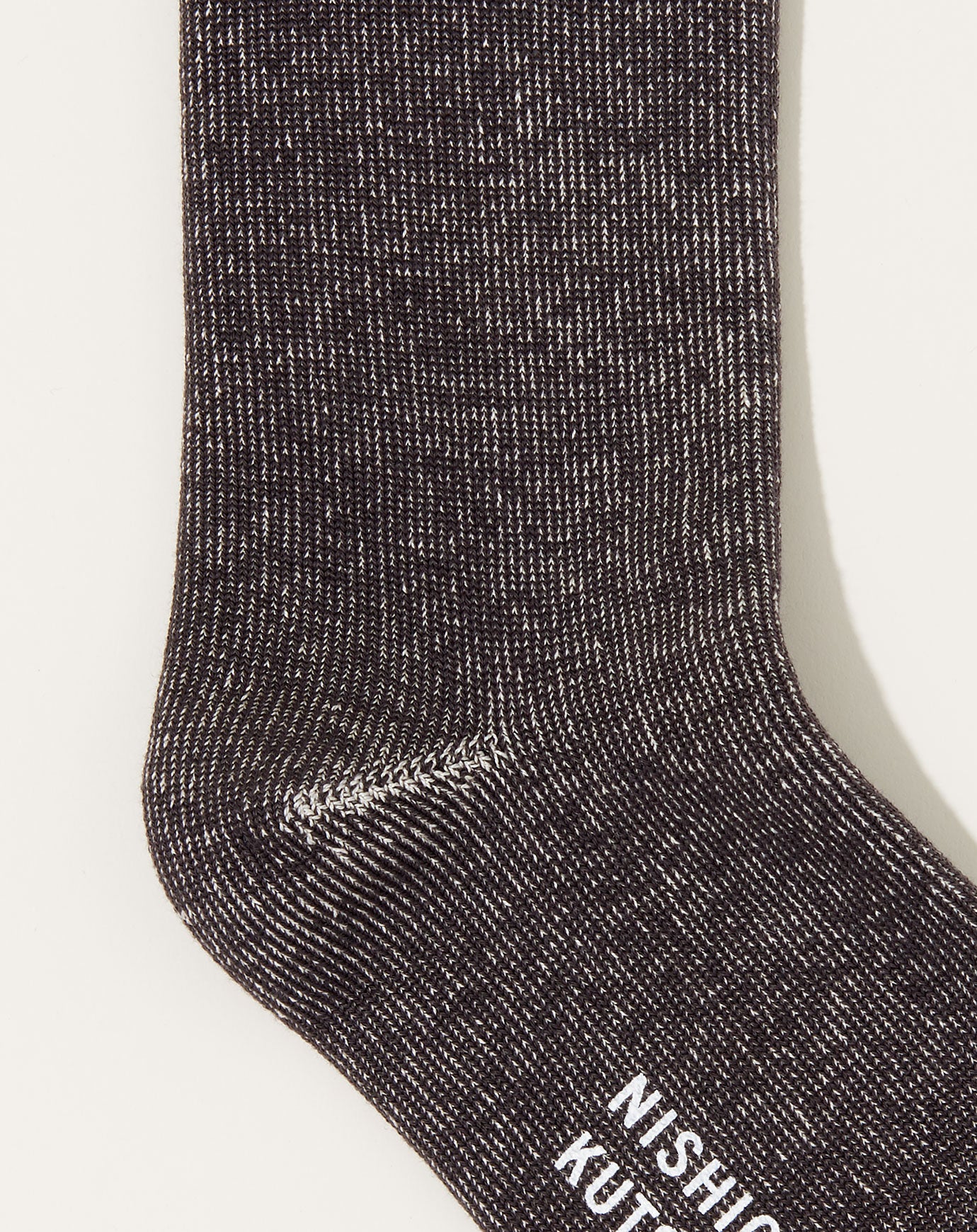 Nishiguchi Kutsushita Silk Cotton Lounge Socks in Charcoal