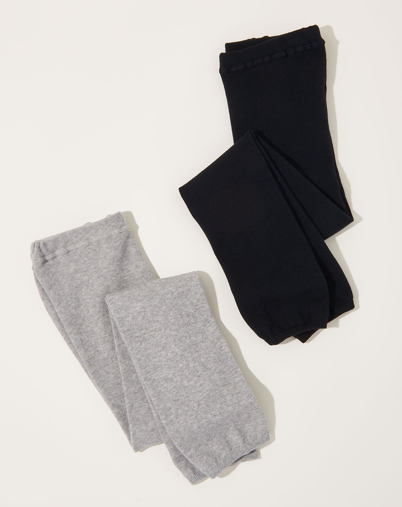 Silk Cotton Leggings in Light Grey, Nishiguchi Kutsushita