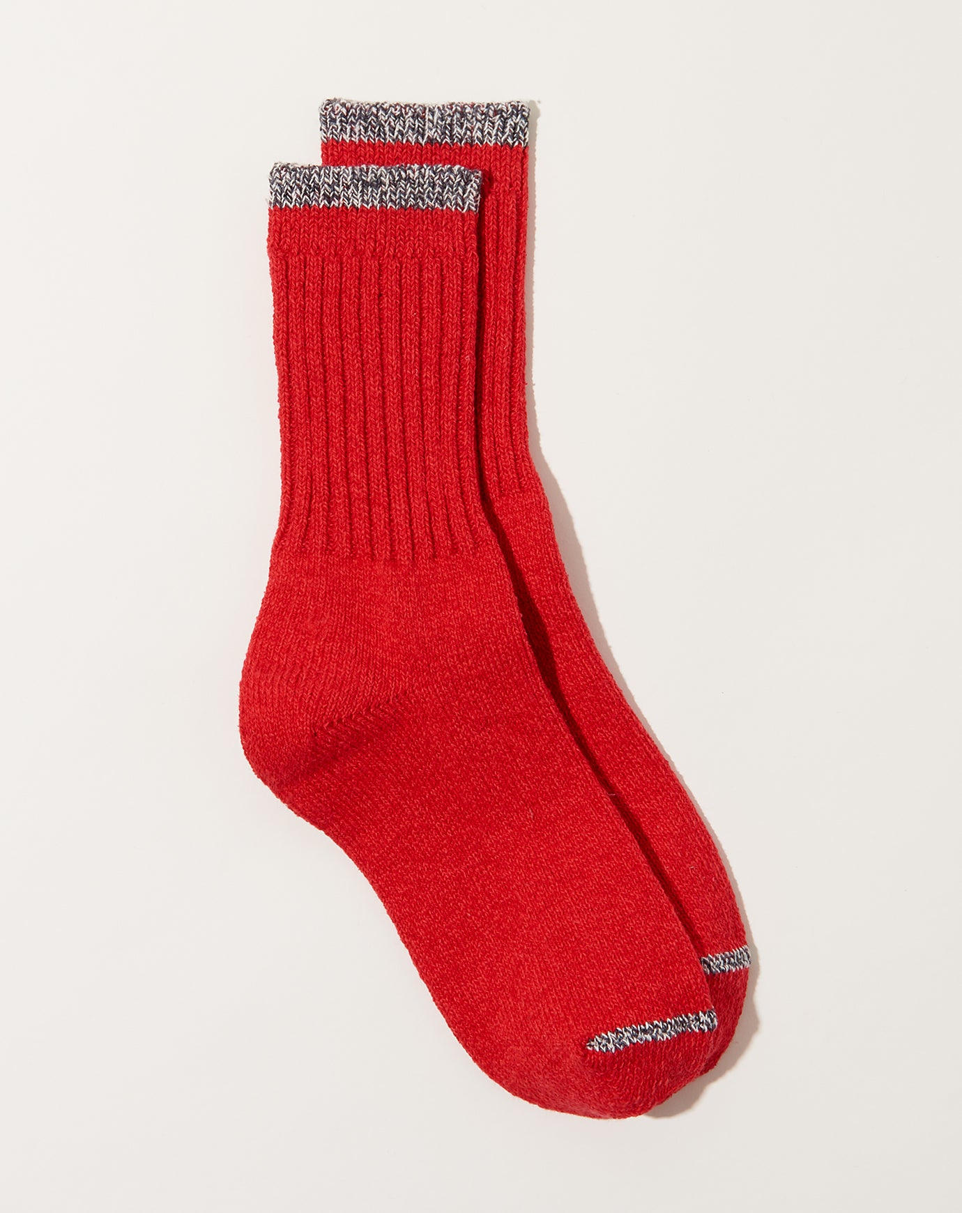 Silk Cotton Socks in Red
