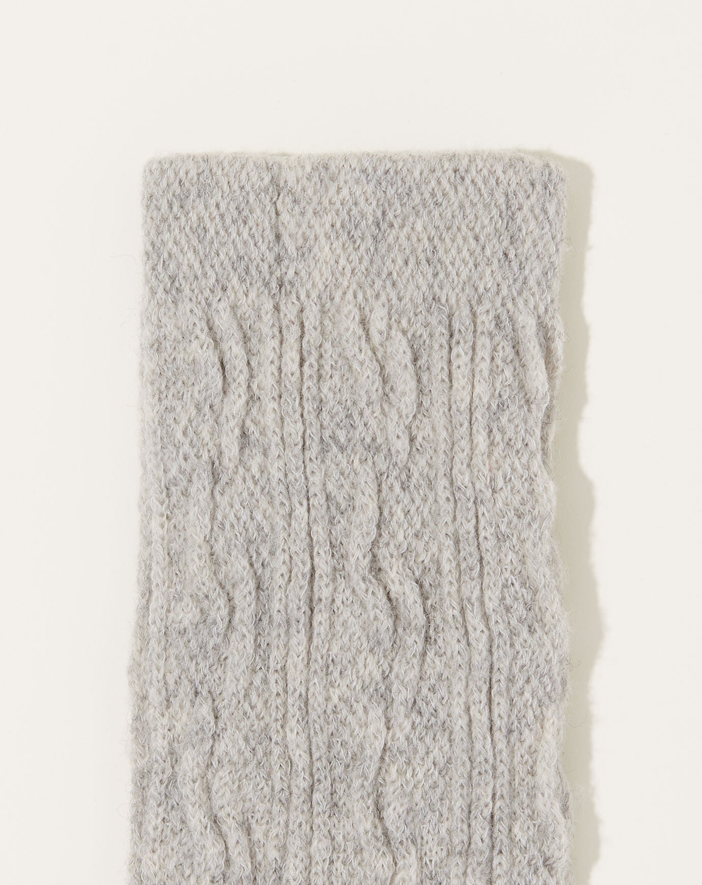 Nishiguchi Kutsushita Wool Hand Warmers in Light Grey