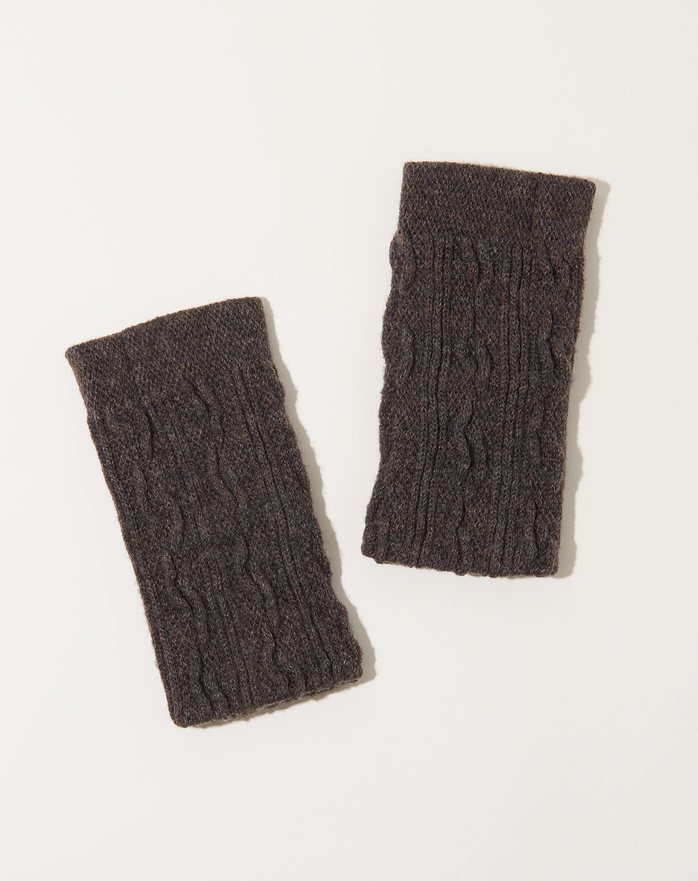 Nishiguchi Kutsushita Wool Hand Warmers in Brown