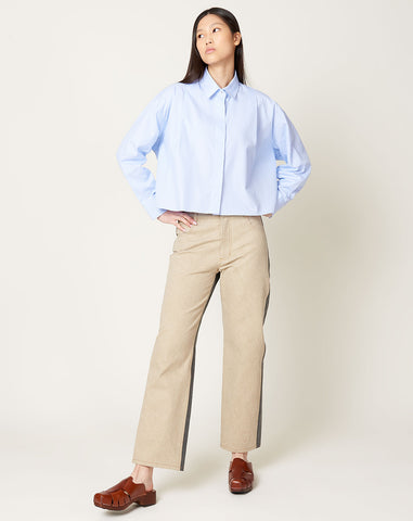 Agatha Pant in Bone & Smoke Denim