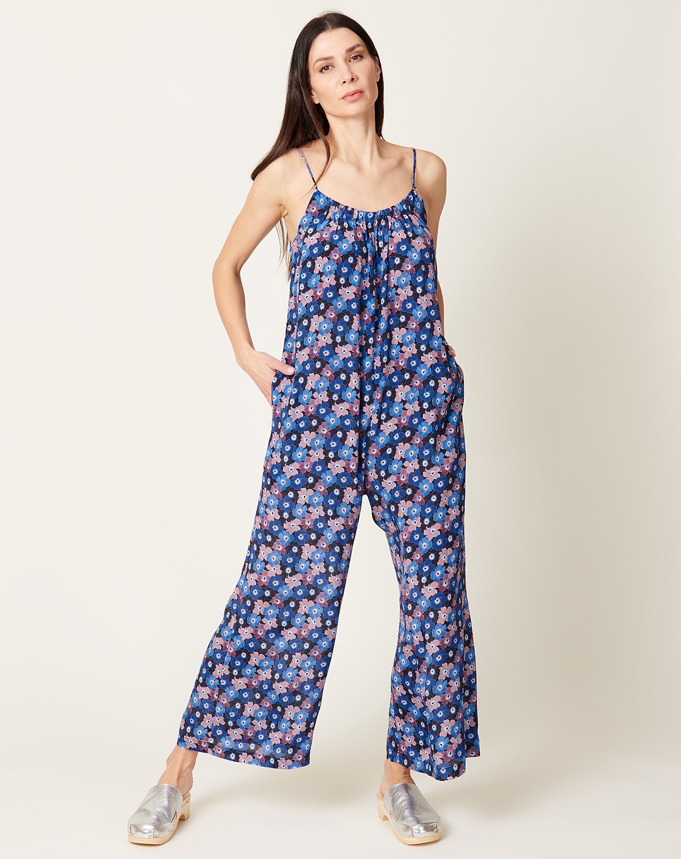 No. 6 Eve Jumpsuit in Royal Mauve Pansy