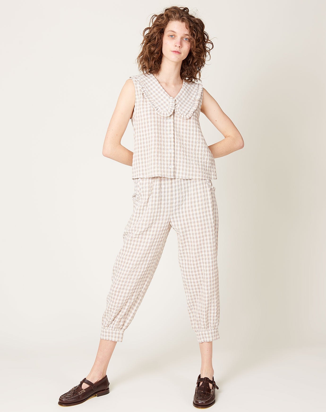 No. 6 Ziggy Pant in Summer Check