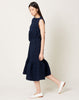 Rachel Comey Cera Dress in Navy Smocked Cotton