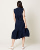 Rachel Comey Cera Dress in Navy Smocked Cotton