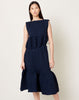 Rachel Comey Cera Dress in Navy Smocked Cotton