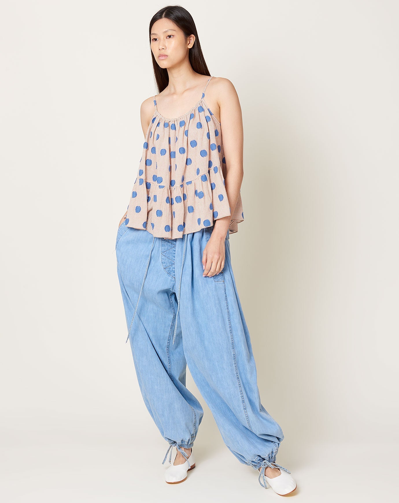 Mona Pant in Celeste Vista Denim | Rachel Comey | Covet + Lou