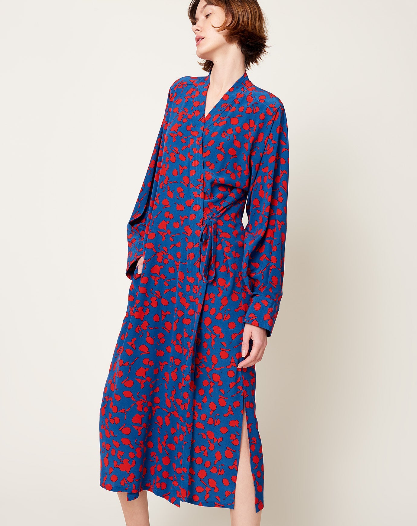 Rachel Comey Tibbs Dress in Blue Dot Collage