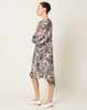 Raquel Allegra Poet Dress in Silver Flowers