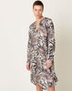 Raquel Allegra Poet Dress in Silver Flowers
