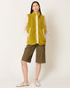 Sandy Liang Olive Vest in Antique Moss