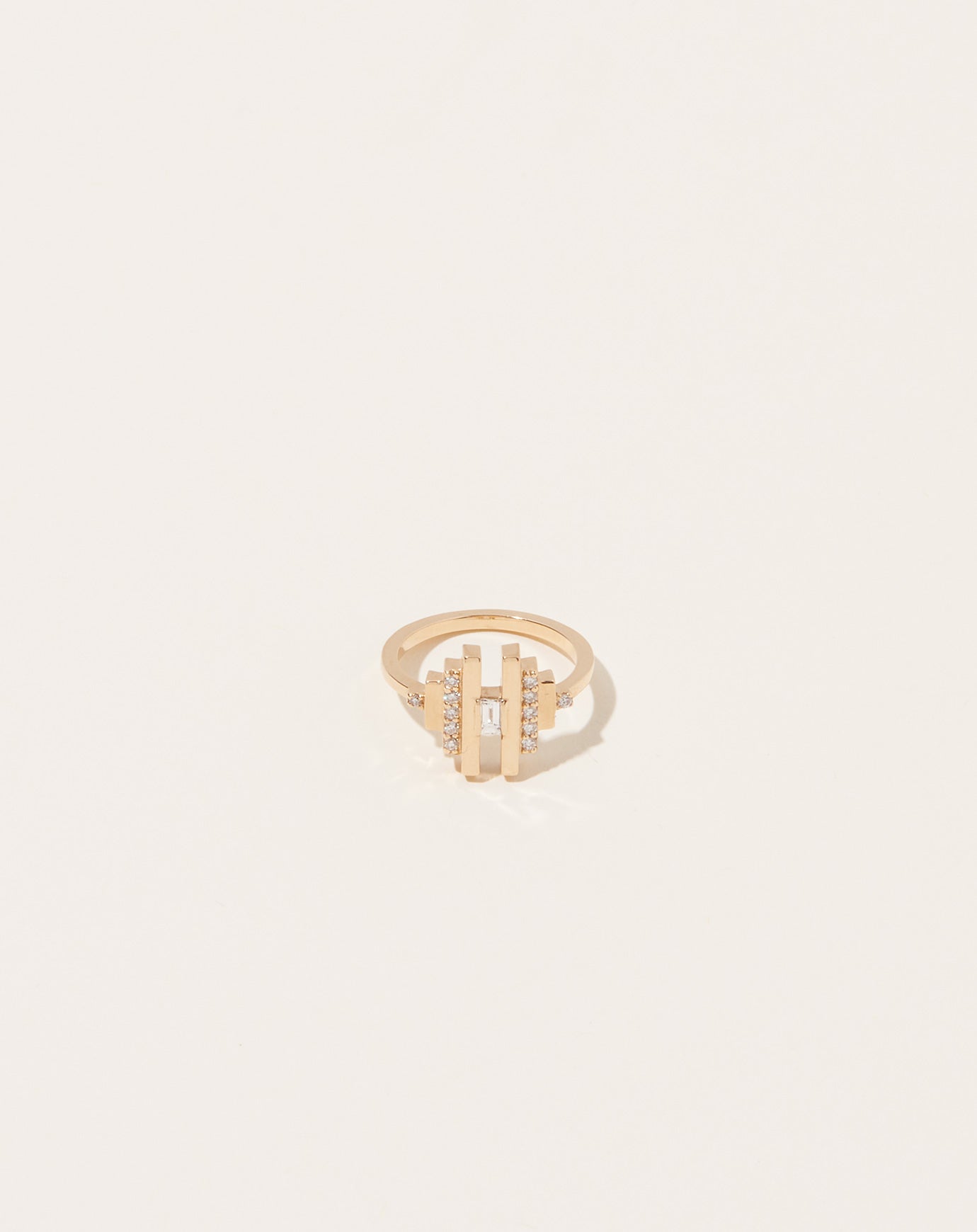 Selin Kent Cicim Pave Pinky Ring with Diamonds in 14k Yellow Gold