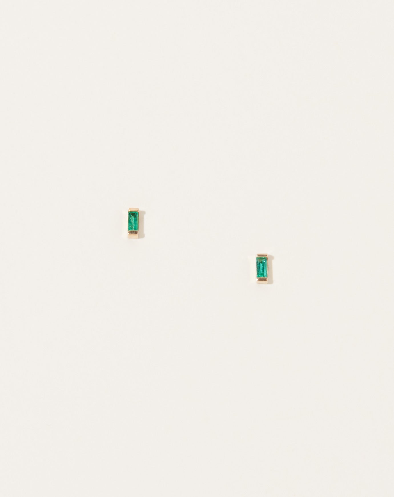 Selin Kent Galana Studs with Emeralds in 14k Yellow Gold
