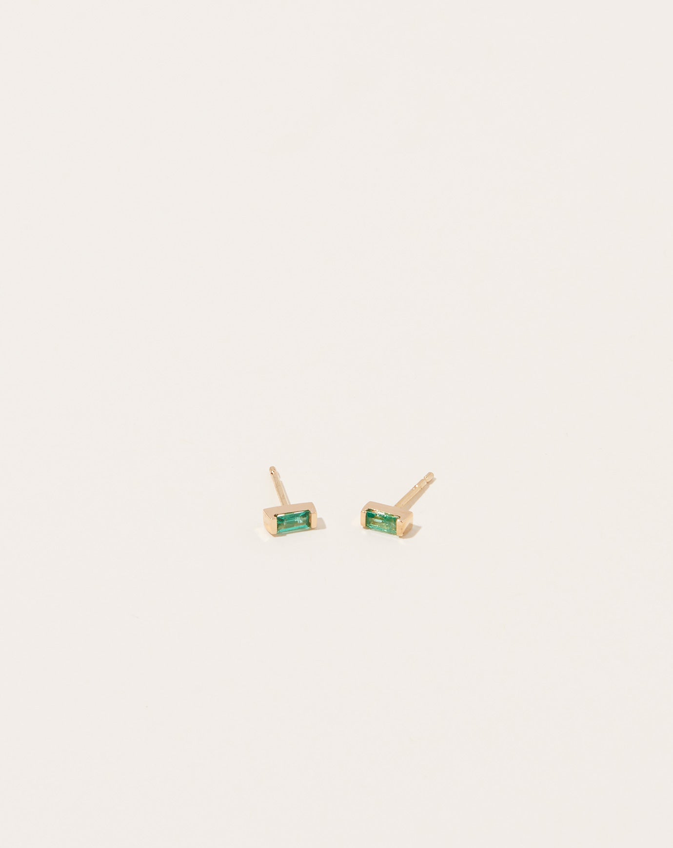 Selin Kent Galana Studs with Emeralds in 14k Yellow Gold