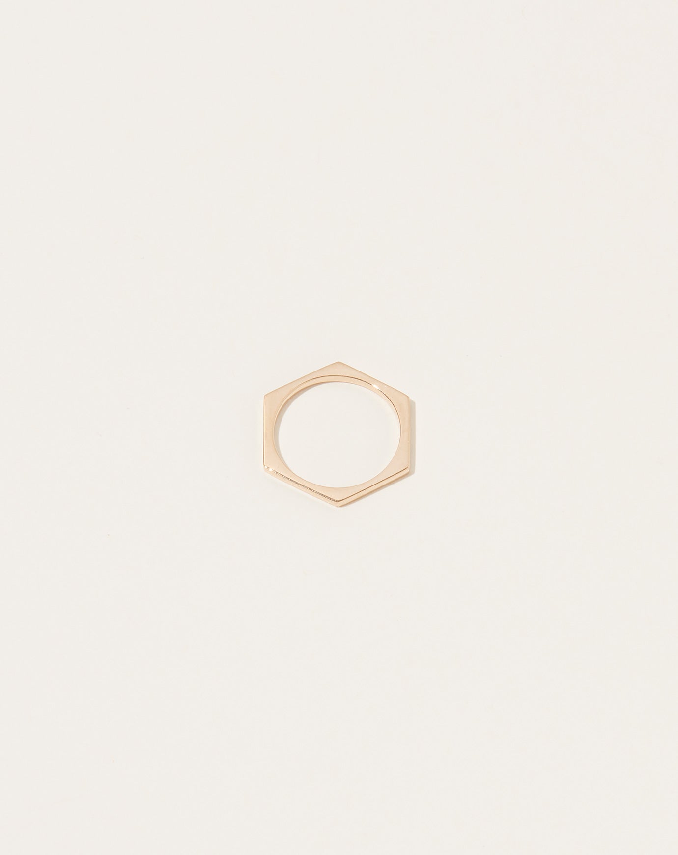 Selin Kent Hex Ring in 14k Yellow Gold