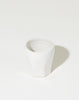 Sheldon Ceramics Farmhouse Faceted Whiskey Tumbler in Glossy Classic White