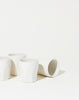 Sheldon Ceramics Farmhouse Faceted Whiskey Tumbler in Glossy Classic White