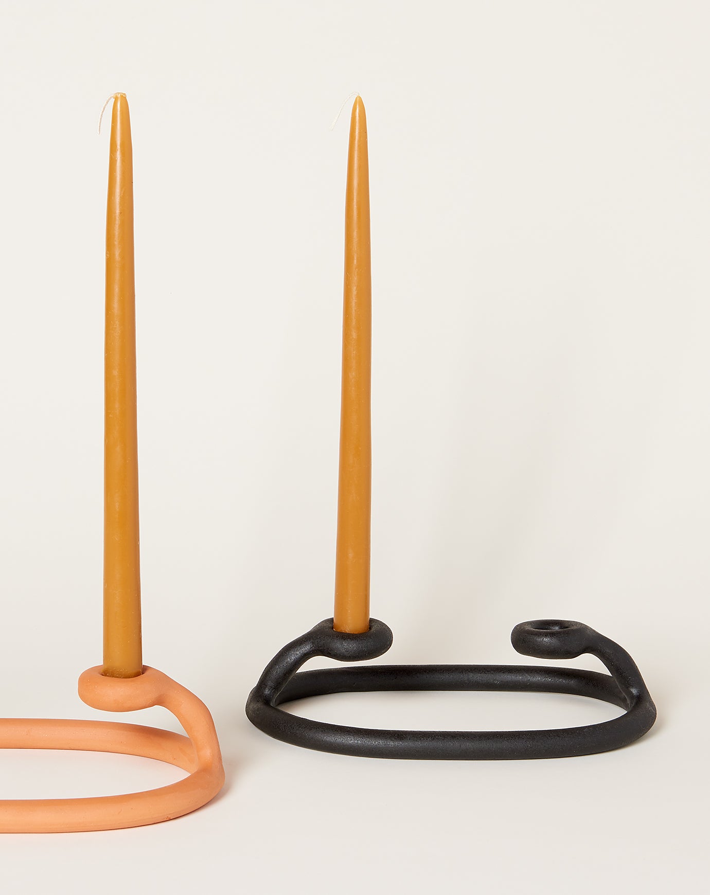 Sin Duo Candlestick in Black