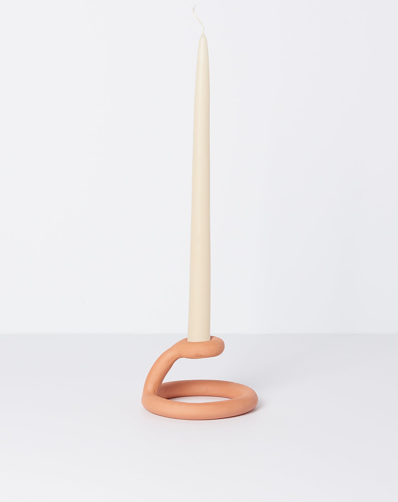 SIN Uni Candlestick in Terracotta