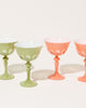 Sir Madam Rialto Glass Coupe Set in Pale Sage