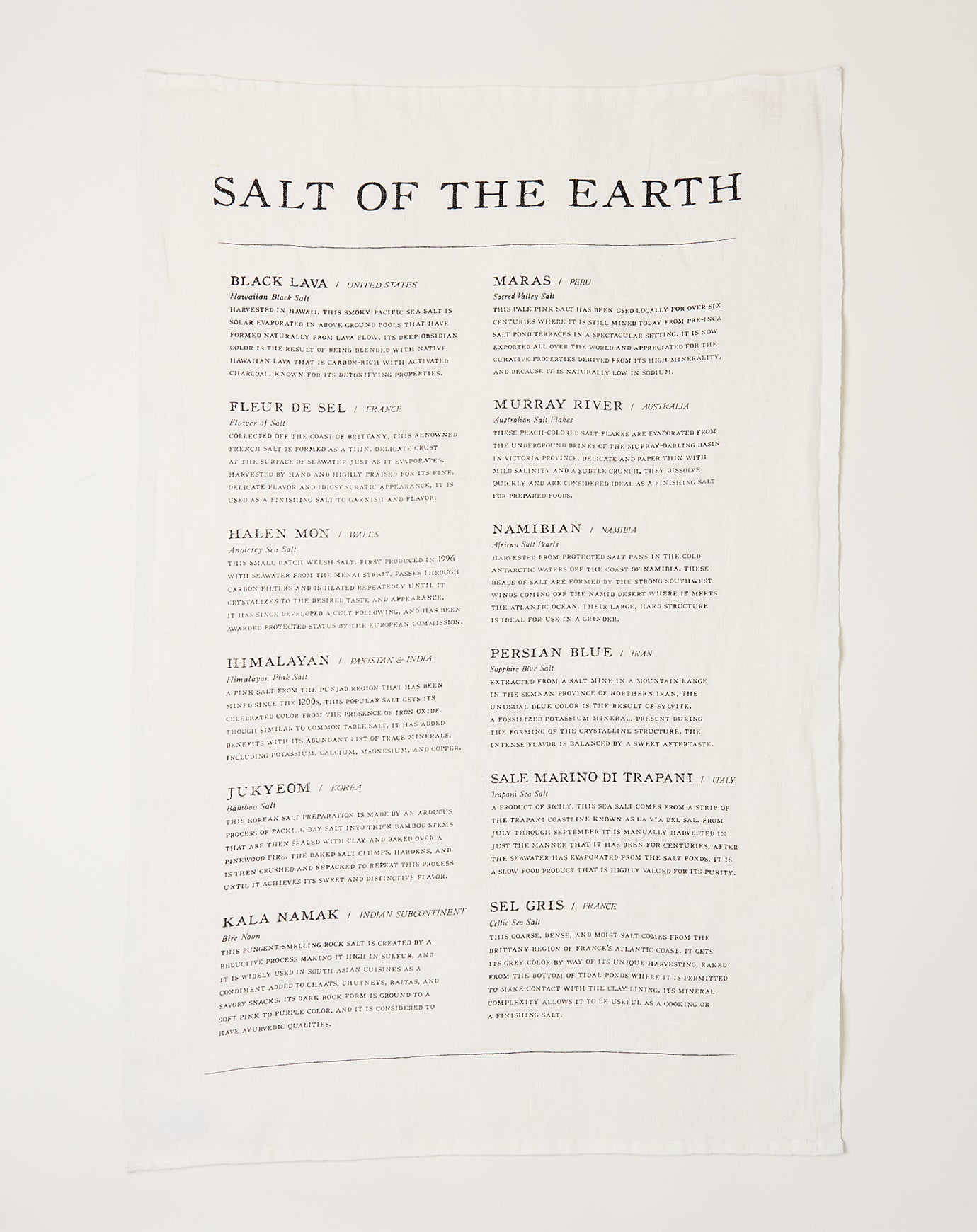 Sir Madam Salt of the Earth Tea Towel