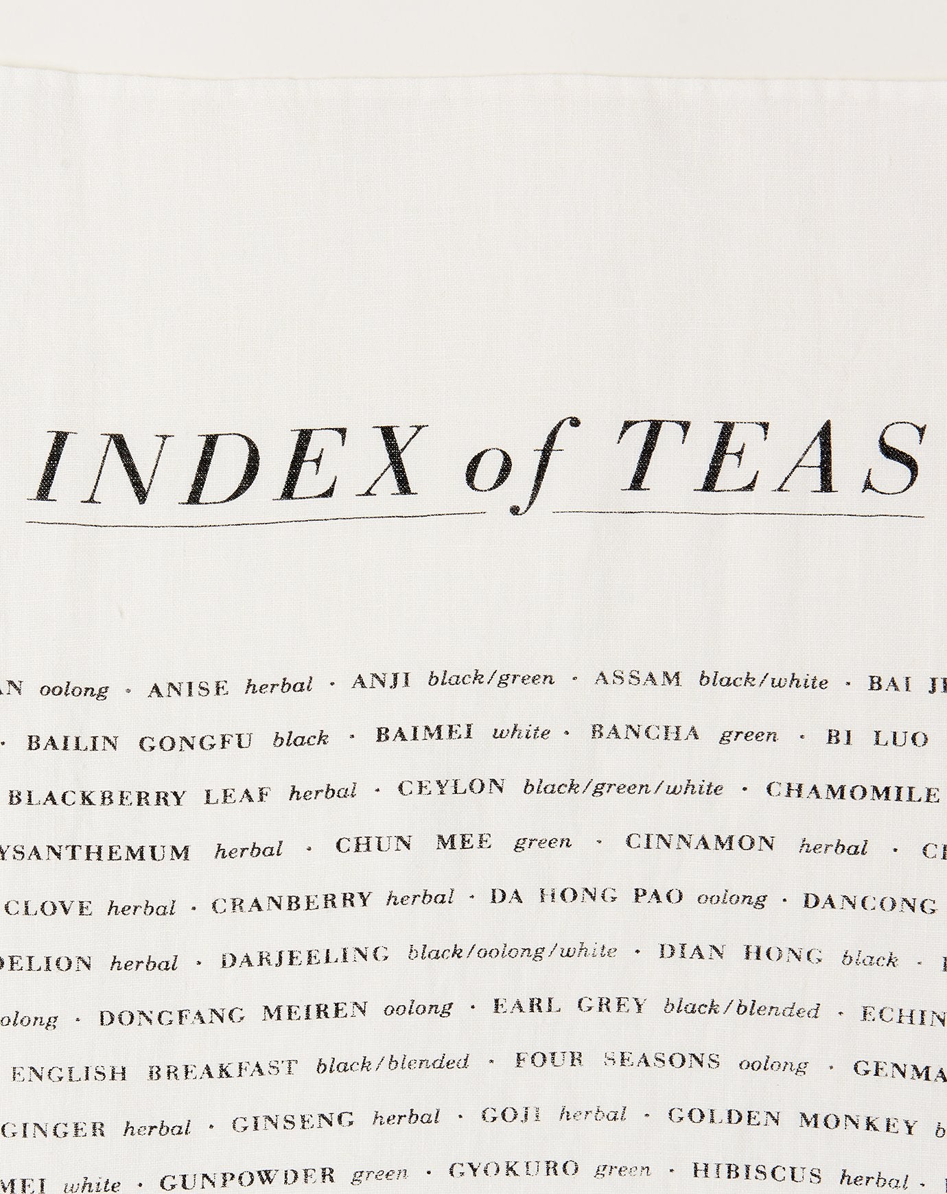 Sir Madam Tea List Tea Towel